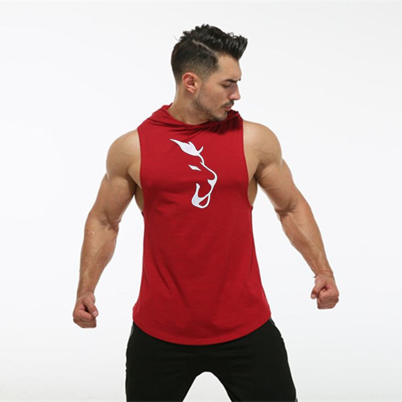 Sleeveless Hooded Performance Vest for Men