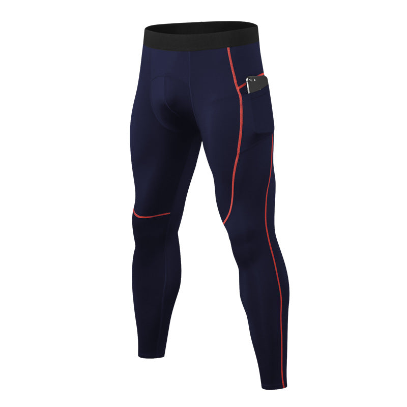 Men's Fitness Training High Elastic Tight Trousers