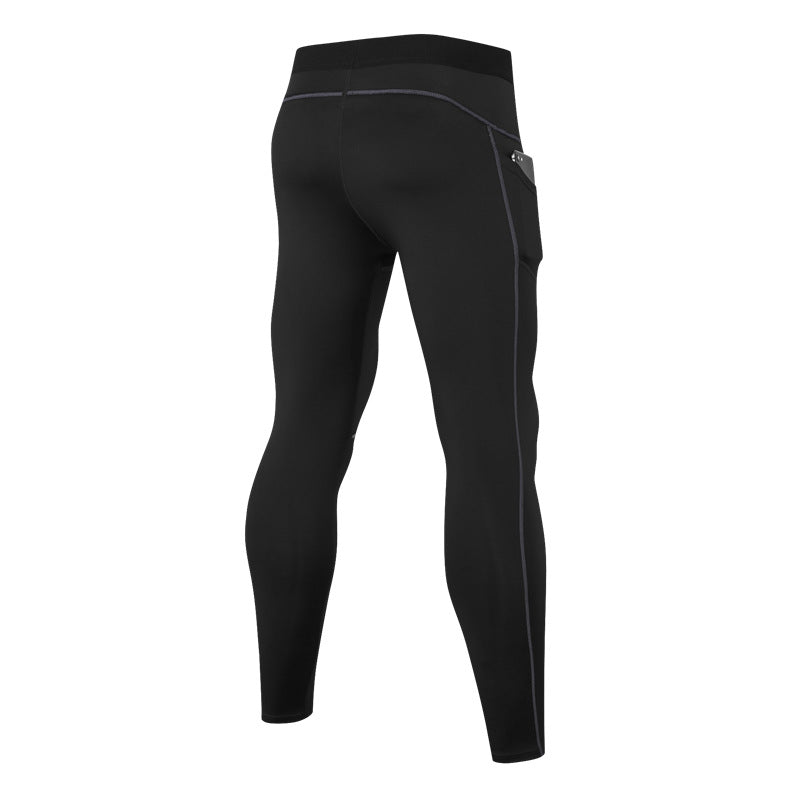 Men's Fitness Training High Elastic Tight Trousers