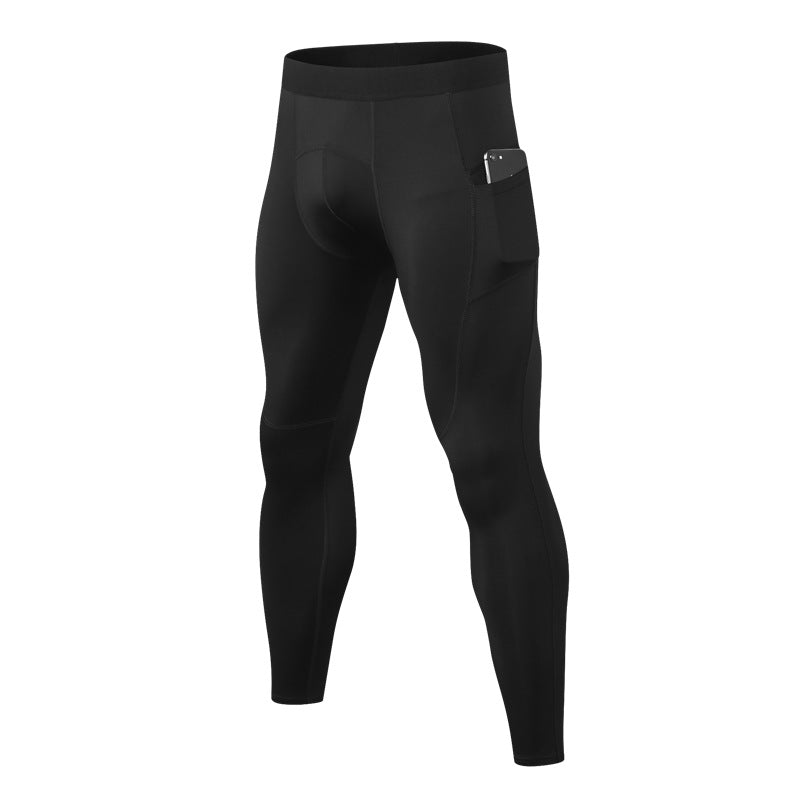 Men's Fitness Training High Elastic Tight Trousers