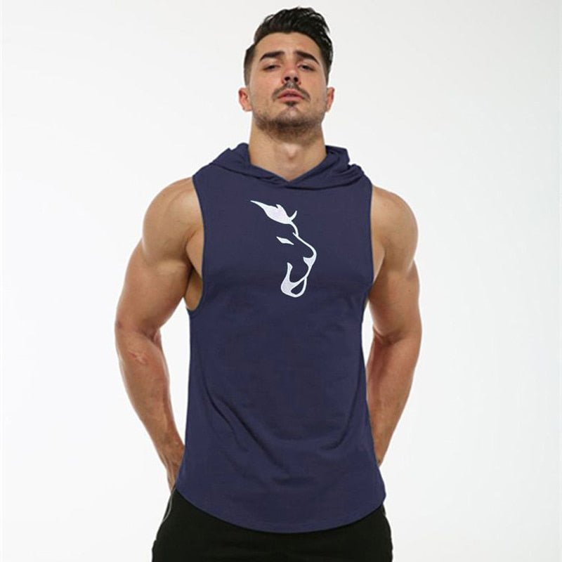 Sleeveless Hooded Performance Vest for Men