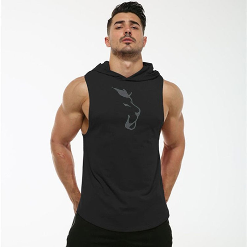 Sleeveless Hooded Performance Vest for Men