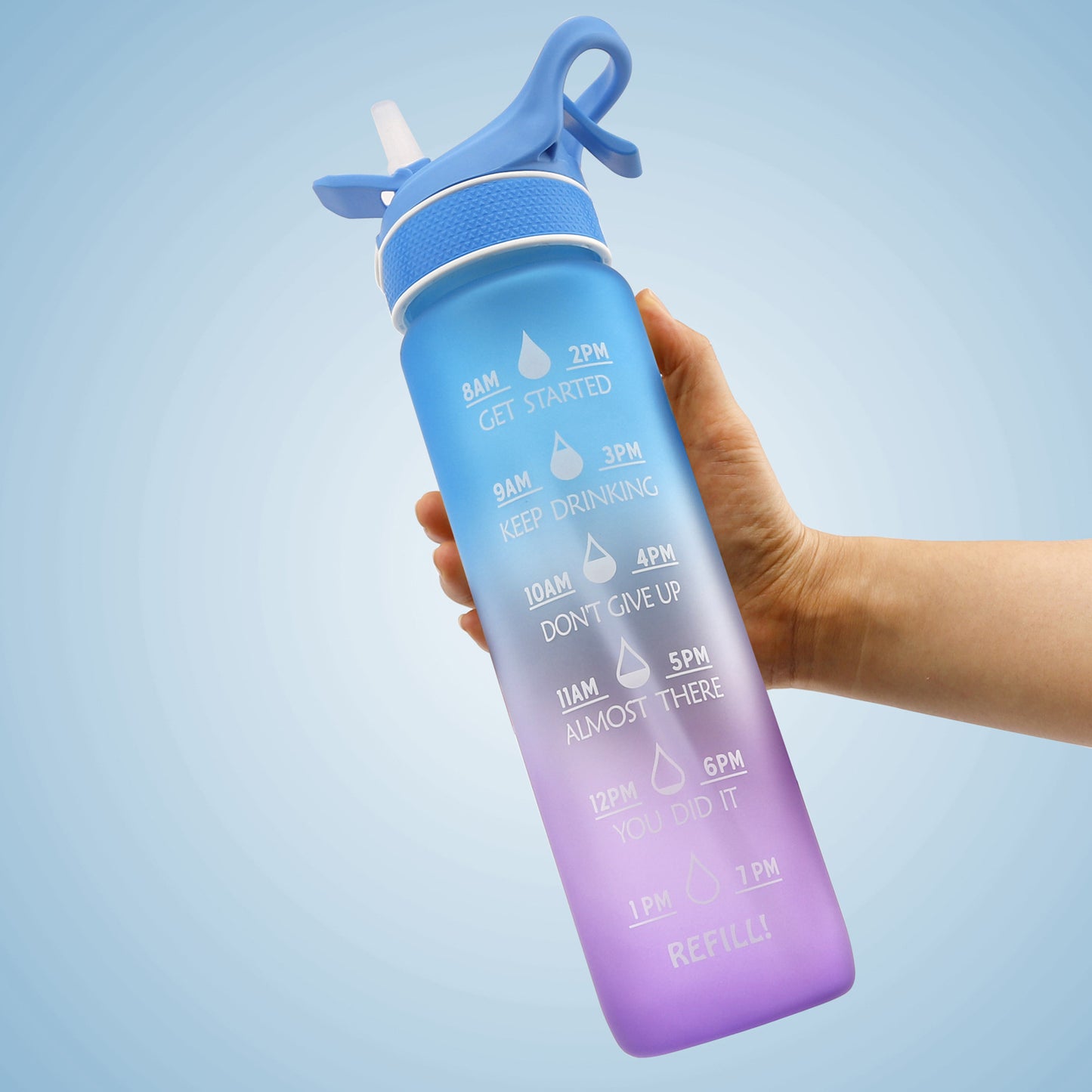 1000ML Plastic Spray Water Bottle