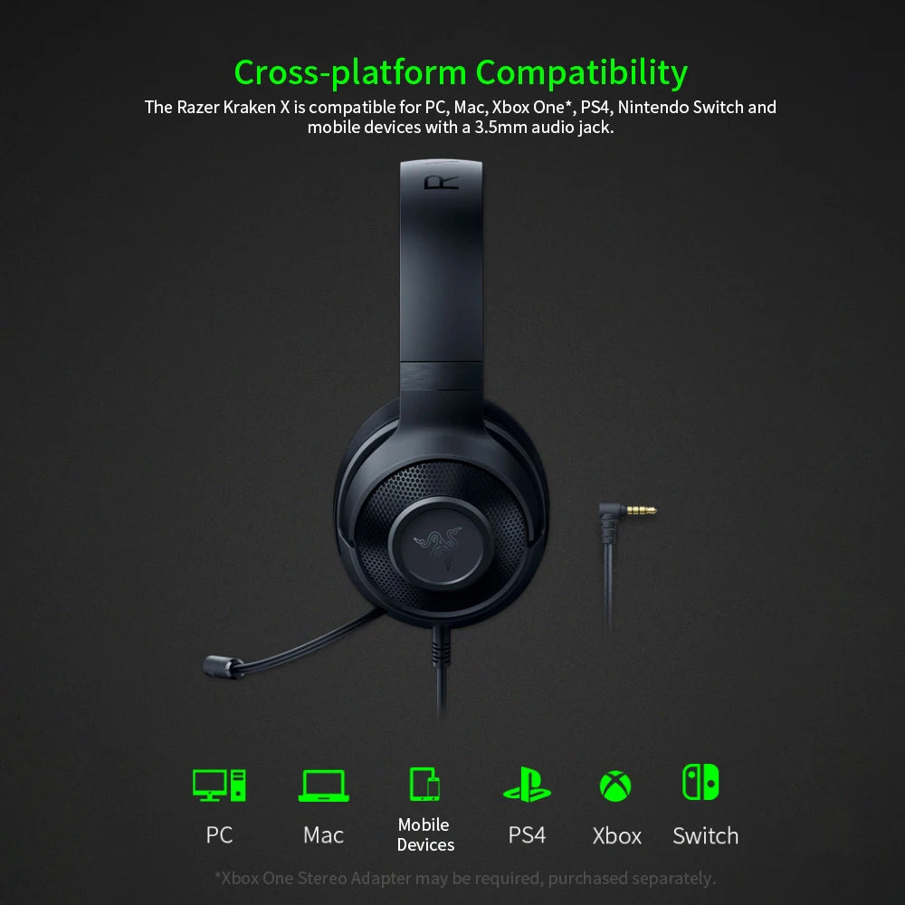 Razer Kraken X Essential Gaming Headset