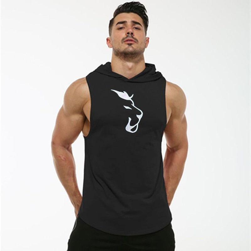 Sleeveless Hooded Performance Vest for Men