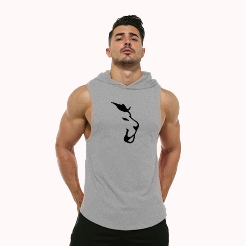 Sleeveless Hooded Performance Vest for Men